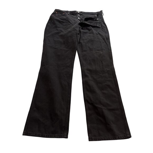 RE/DONE Originals High Rise Loose in Washed Black